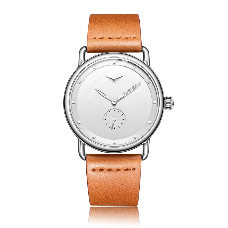 ONOLA 3805, Montre classique en cuir pour homme, cadran rond